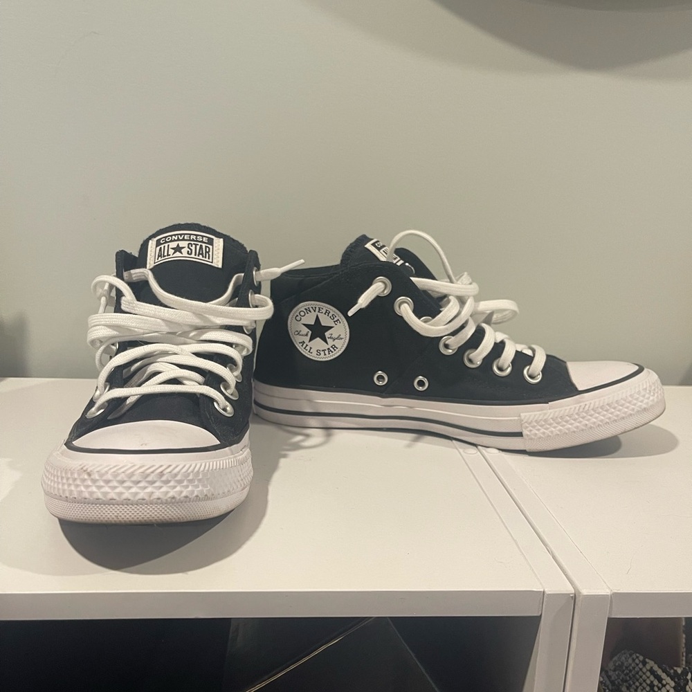 Converse Black and White High-Top Sneakers